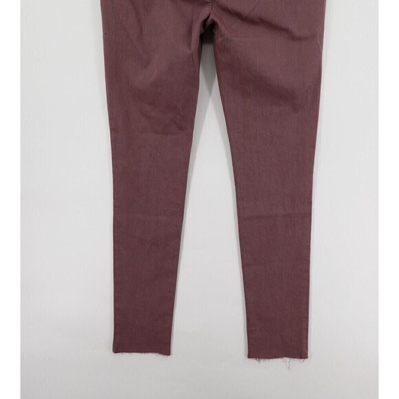 Easel Los Angeles Pants Womens Large Pink Pull-On Skinny Jeggings Raw-Hem - Picture 8 of 15
